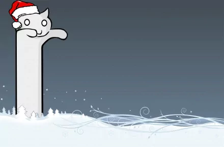 cat santa hat holiday Christmas christmas cat HD Desktop Wallpaper | Background Image