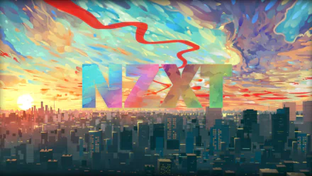 colors city technology NZXT HD Desktop Wallpaper | Background Image
