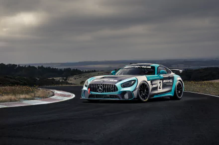 Mercedes-AMG GT4 vehicle Mercedes-AMG GT HD Desktop Wallpaper | Background Image