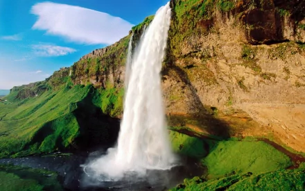 waterfall Iceland nature Seljalandsfoss HD Desktop Wallpaper | Background Image