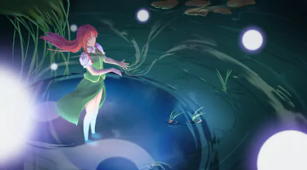 Hong Meiling Anime Touhou HD Desktop Wallpaper | Background Image