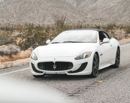 convertible grand tourer supercar white car car Maserati vehicle Maserati GranCabrio HD Desktop Wallpaper | Background Image