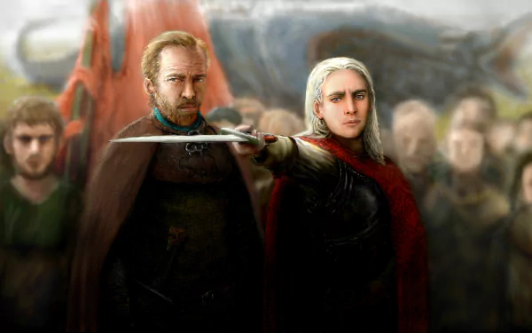 Viserys Targaryen Jorah Mormont fantasy A Song of Ice and Fire HD Desktop Wallpaper | Background Image