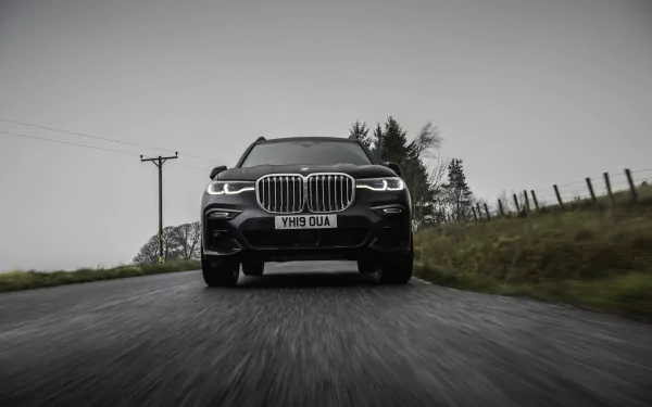 black car SUV car BMW vehicle BMW X7 HD Desktop Wallpaper | Background Image