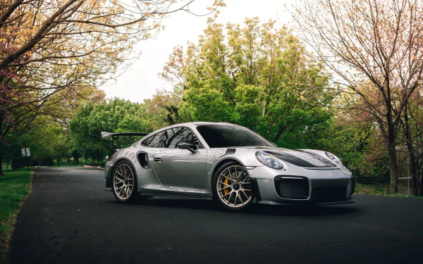 silver car car Porsche Porsche 911 Porsche 911 GT2 vehicle Porsche 911 GT2 RS HD Desktop Wallpaper | Background Image