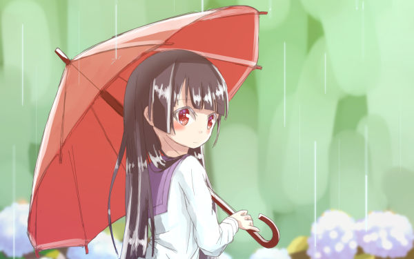 Anime Sankarea Rea Sanka Rain Umbrella HD Wallpaper | Background Image