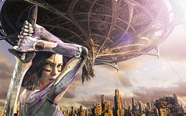 Alita (Alita: Battle Angel) movie Alita: Battle Angel HD Desktop Wallpaper | Background Image