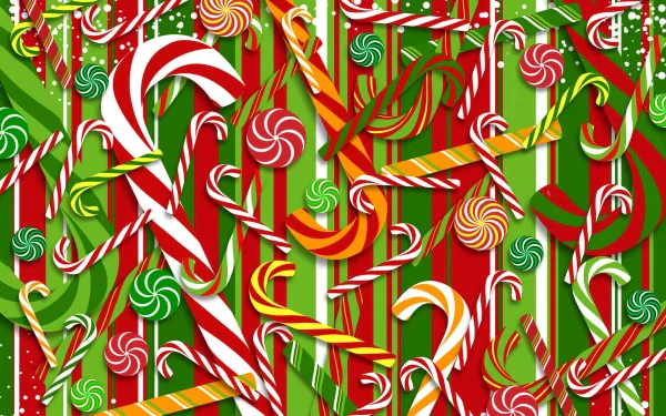 candy cane holiday Christmas HD Desktop Wallpaper | Background Image