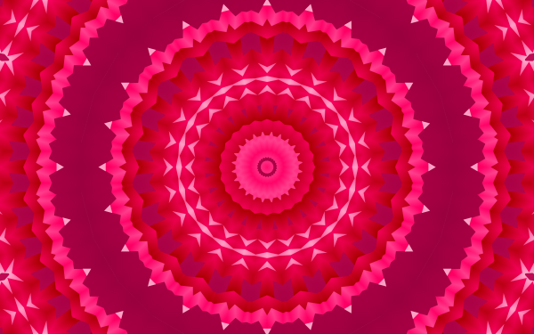 Abstract Kaleidoscope Pattern Pink Red HD Wallpaper | Background Image