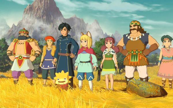 black hair blonde Ni No Kuni video game Ni no Kuni II: Revenant Kingdom HD Desktop Wallpaper | Background Image