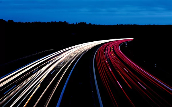 night road photography time lapse light trail HD Desktop Wallpaper | Background Image