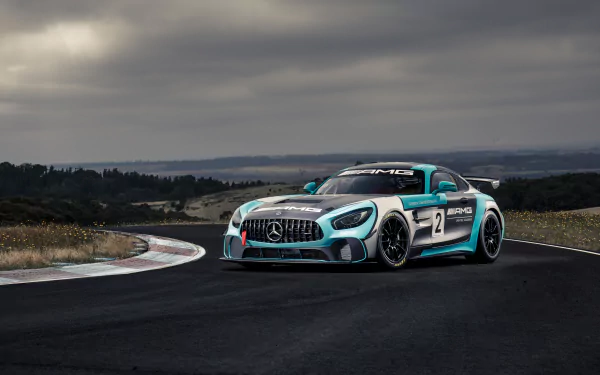 Mercedes-AMG GT4 vehicle Mercedes-AMG GT HD Desktop Wallpaper | Background Image