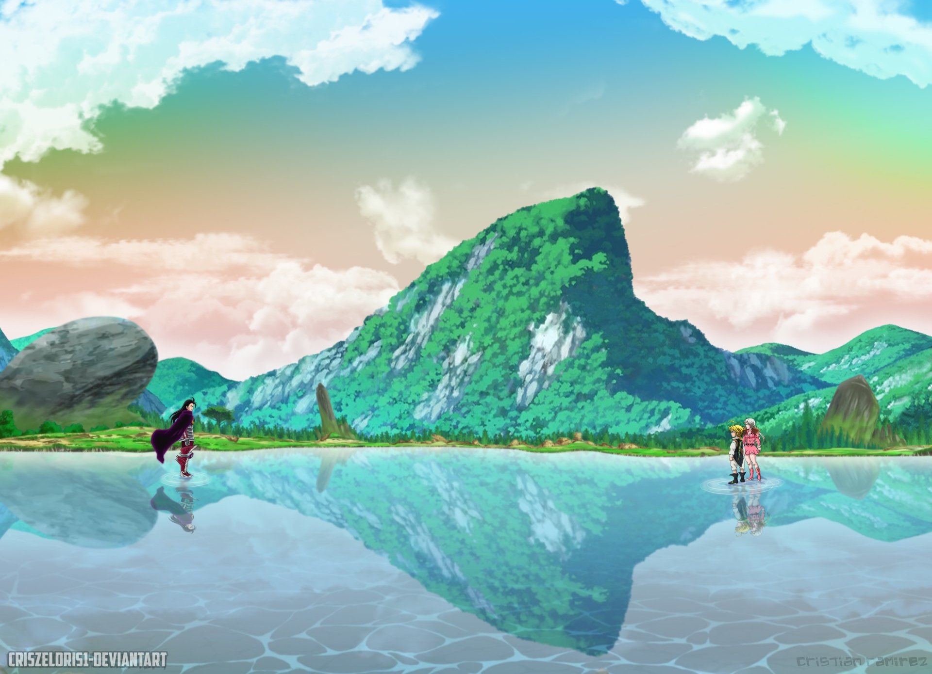 Download Elizabeth Liones Meliodas (The Seven Deadly Sins) Zeldris (The Seven Deadly Sins) Anime The Seven Deadly Sins HD Wallpaper by Cristian Ramirez