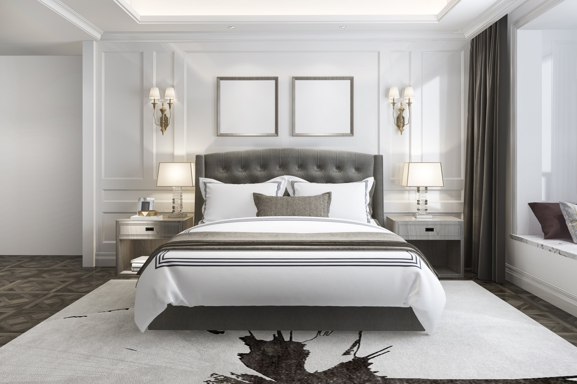 download-furniture-bedroom-bed-lamp-man-made-room-hd-wallpaper