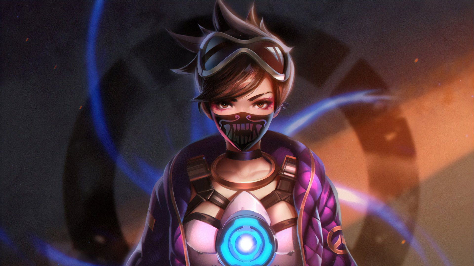 Download Tracer (Overwatch) Video Game Overwatch HD Wallpaper by Liang-Xing