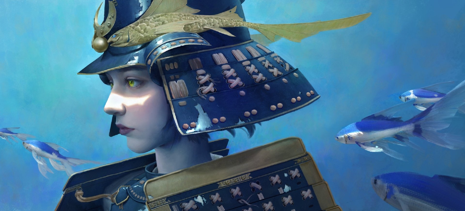 Download Fantasy Samurai HD Wallpaper by Yuhong Ding