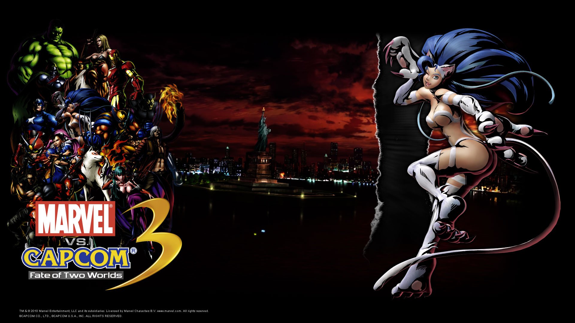 Download Wolverine Iron Man Hulk Captain America Amaterasu Marvel Vs. Capcom Video Game Marvel Vs. Capcom 3: Fate Of Two Worlds HD Wallpaper