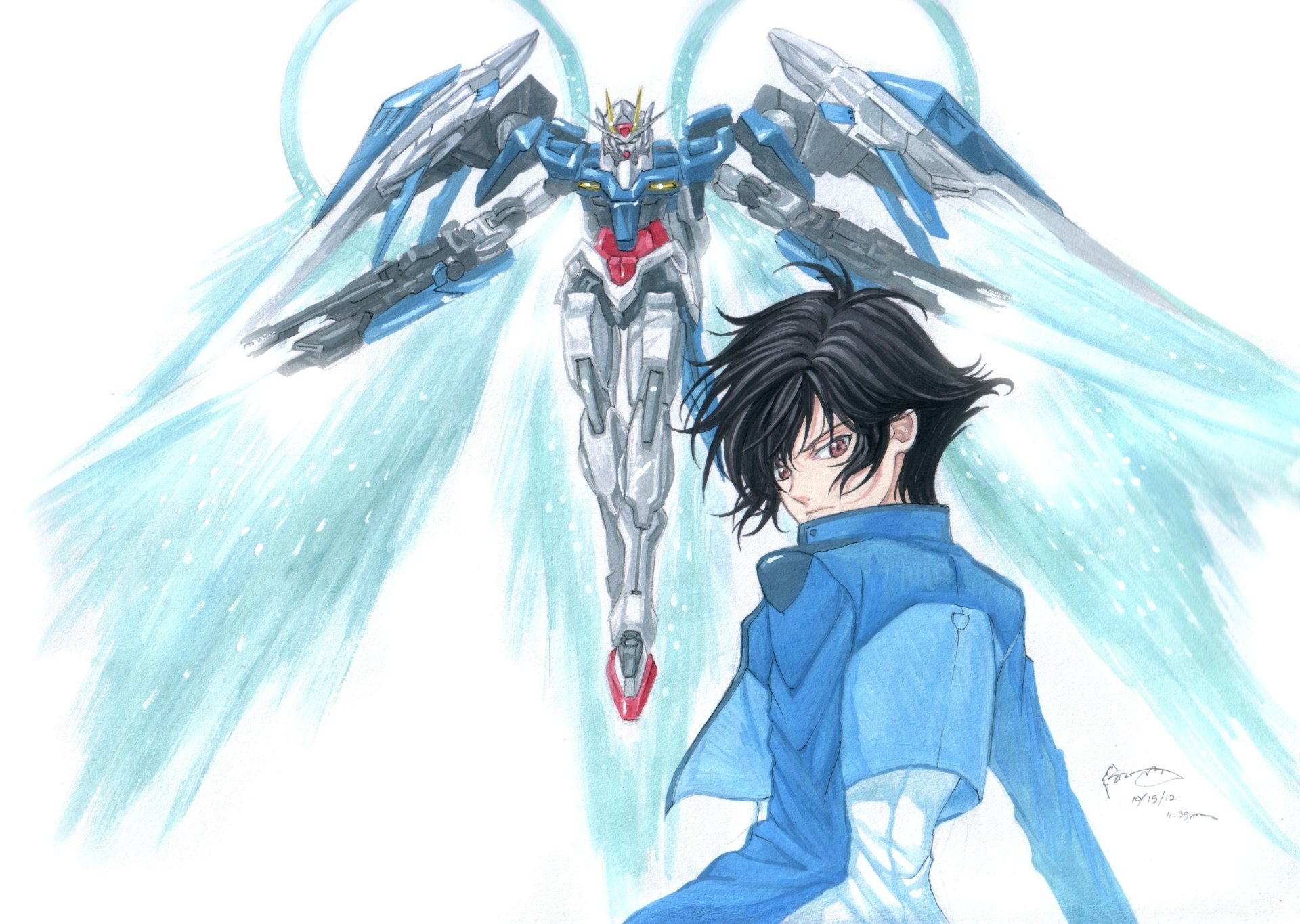 Download Anime Mobile Suit Gundam 00 HD Wallpaper by Nick-Ian