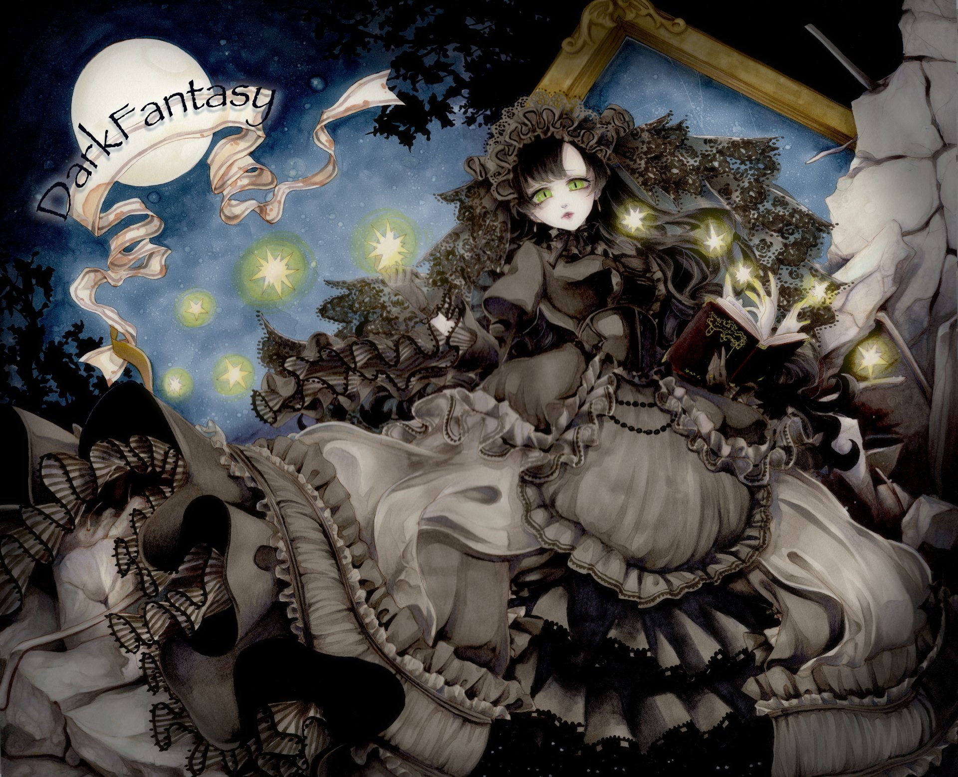 Download Brown Hair Green Eyes Anime Original 4k Ultra HD Wallpaper by 幽にろ