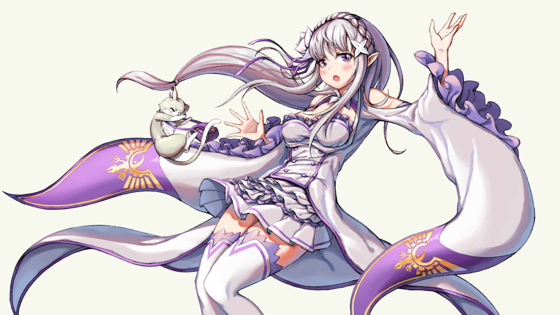 Download Pack (Re:ZERO) Emilia (Re:ZERO) Anime Re:Zero - Starting Life In Another World HD Wallpaper