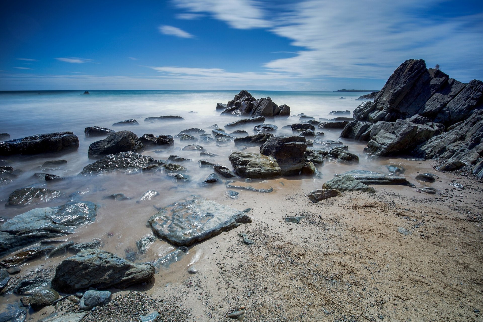 Download Horizon Nature Coast Ocean HD Wallpaper