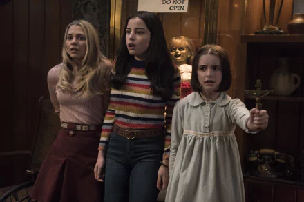 Mckenna Grace Madison Iseman Katie Sarife movie Annabelle Comes Home HD Desktop Wallpaper | Background Image