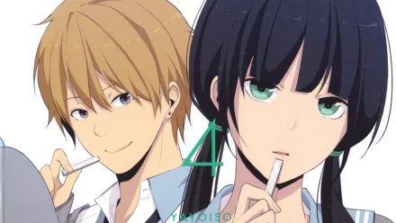 Kazuomi Ooga Chizuru Hishiro Anime ReLIFE HD Desktop Wallpaper | Background Image