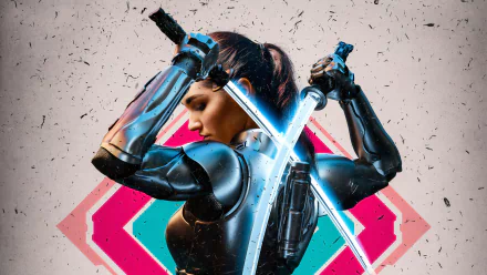 armor sword woman ninja HD Desktop Wallpaper | Background Image