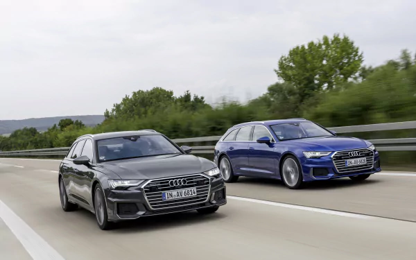 silver car car Audi vehicle Audi A6 Avant HD Desktop Wallpaper | Background Image