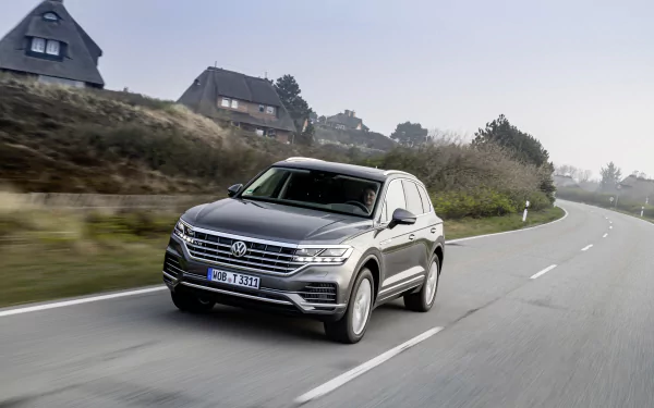 SUV silver car car Volkswagen vehicle Volkswagen Touareg HD Desktop Wallpaper | Background Image