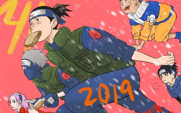 Sasuke Uchiha Sakura Haruno Naruto Uzumaki Iruka Umino Kakashi Hatake Anime Naruto Naruto & Sasuke HD Desktop Wallpaper | Background Image