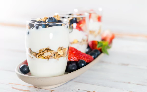 blueberry yogurt food dessert HD Desktop Wallpaper | Background Image