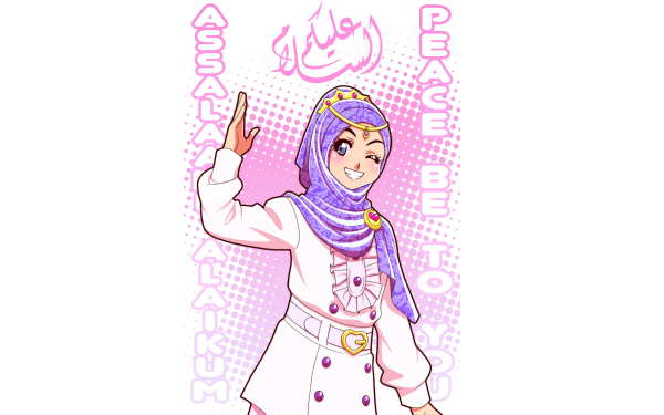 Anime Original Hijab HD Wallpaper | Background Image