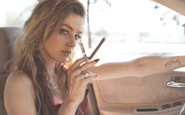 blonde American actress Celebrity Amber Heard HD Desktop Wallpaper | Background Image