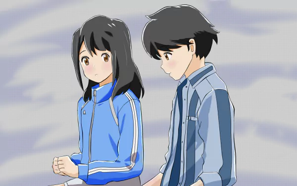 Kotarō Azumi Akane Mizuno Anime Tsuki ga Kirei HD Desktop Wallpaper | Background Image