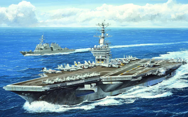 warship aircraft carrier military USS Nimitz (CVN-68) HD Desktop Wallpaper | Background Image