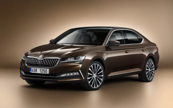 brown car car Skoda vehicle Skoda Superb HD Desktop Wallpaper | Background Image