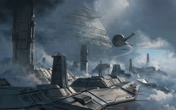 Sci Fi City Futuristic Building Vehicle HD Wallpaper | Background Image