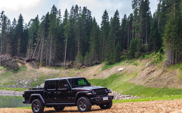 black car car Jeep vehicle Jeep Gladiator HD Desktop Wallpaper | Background Image