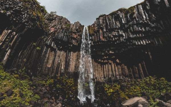 Earth Waterfall Waterfalls Cliff HD Wallpaper | Background Image