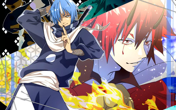 Benimaru (That Time I Got Reincarnated as a Slime) Souei (That Time I Got Reincarnated as a Slime) Anime That Time I Got Reincarnated as a Slime HD Desktop Wallpaper | Background Image