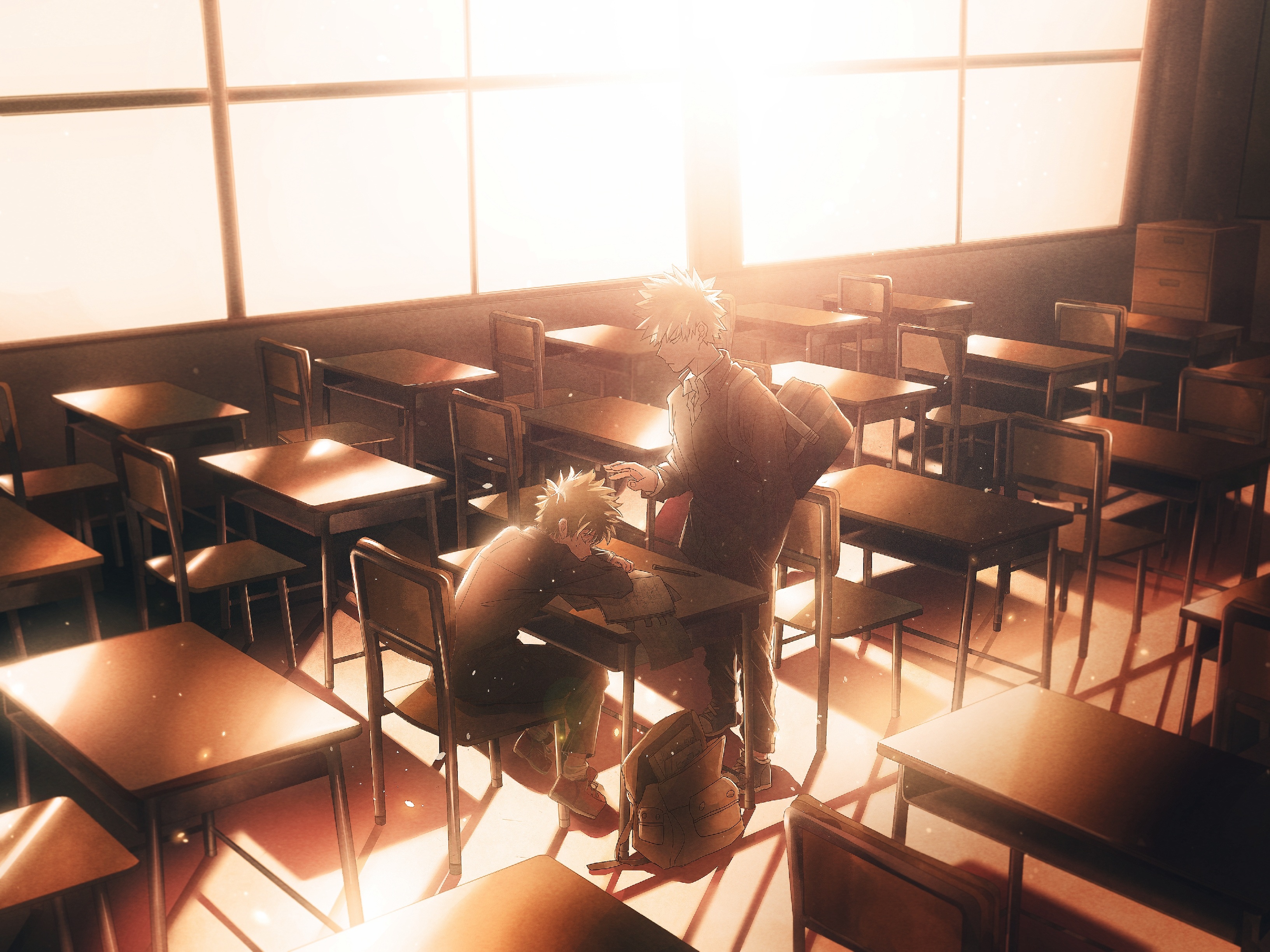 Anime Classroom for Heroes HD Wallpaper