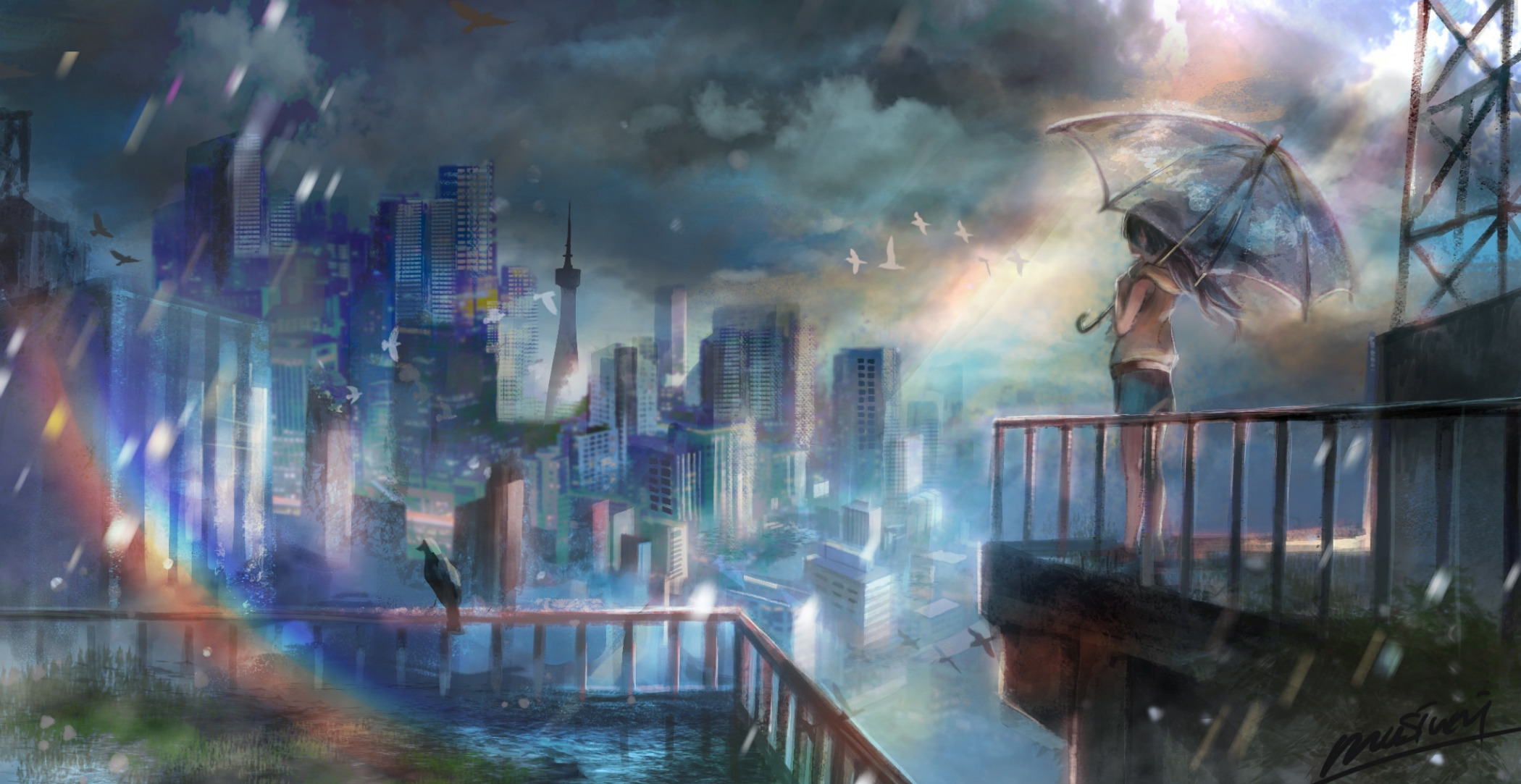 Anime Weathering With You Wallpaper