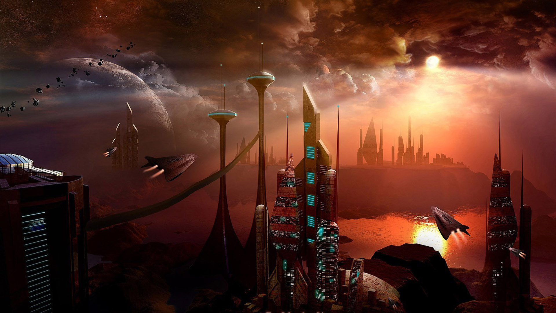 Sci-fi city wallpapers tạo ra một không gian thư giãn, hấp dẫn với những dãy nhà cao tầng, các máy bay và điểm nhấn những chiếc xe hơi đầy phong cách. Xem hình ảnh liên quan để được trải nghiệm và khám phá thế giới tương lai đầy màu sắc.