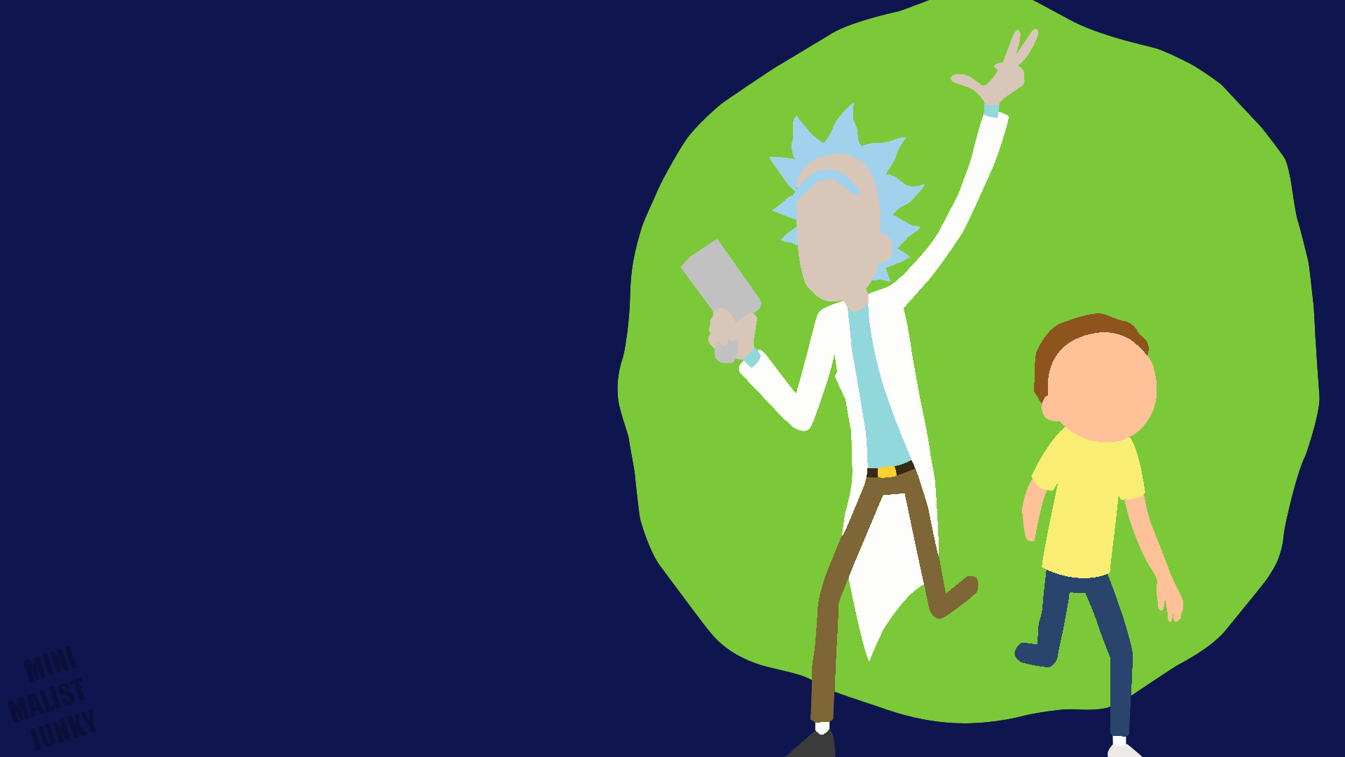 HD wallpaper: TV Show, Rick and Morty, Minimalist, Rick Sanchez