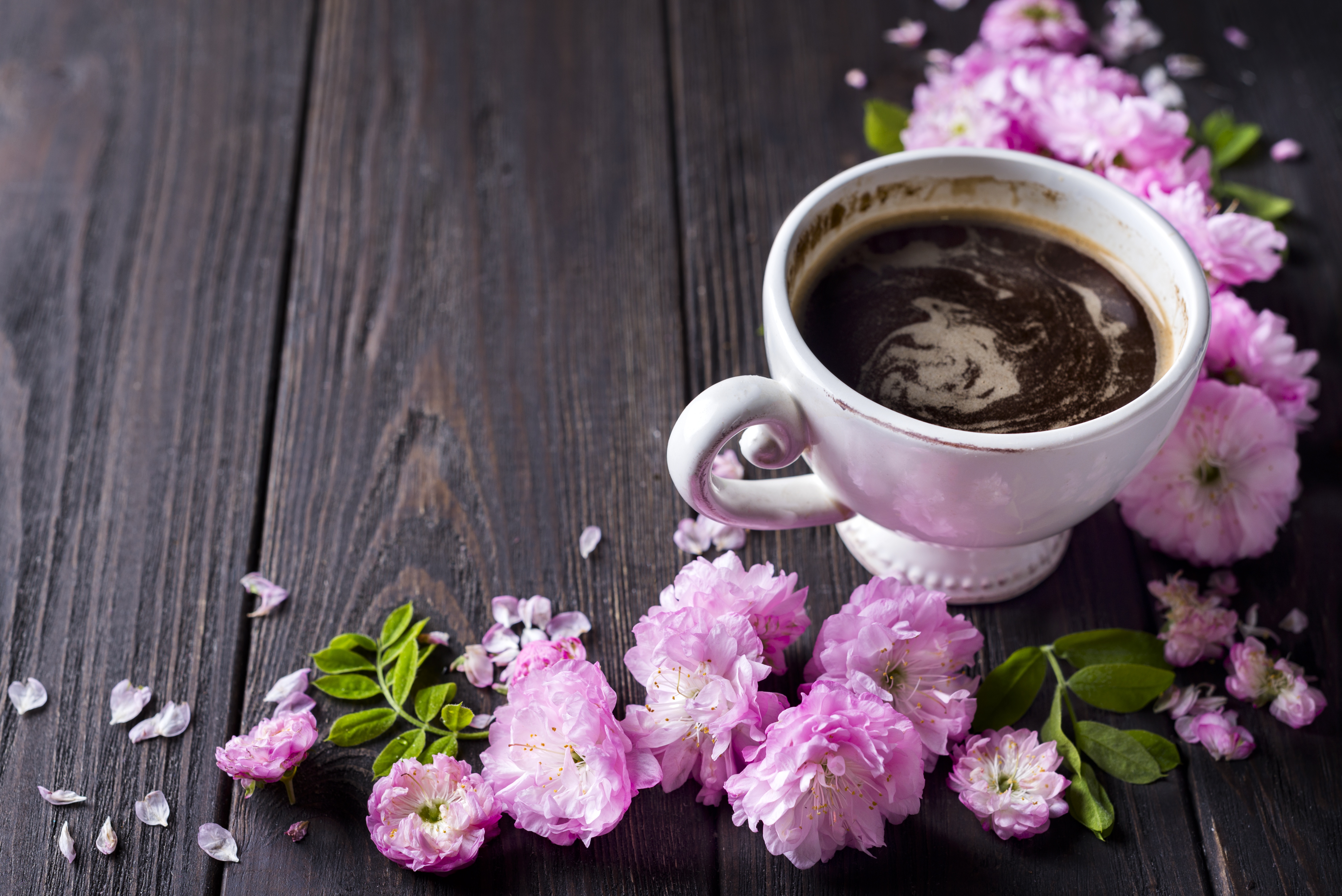 Доброе утро очаровательная. Кофе и цветы. Утренние цветы. Чашка кофе и цветы. Утро кофе цветы.