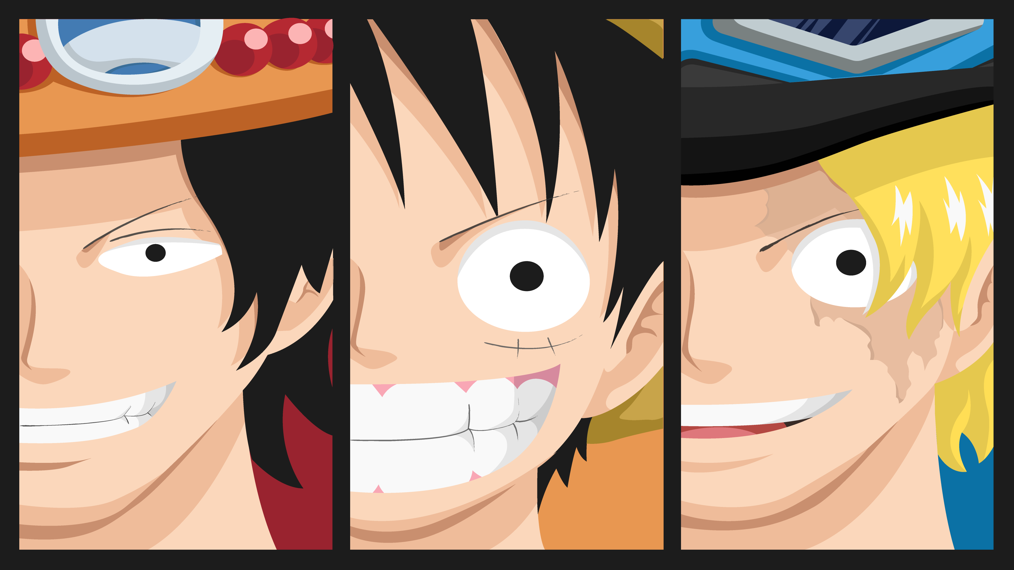 One Piece anime Wall Art Monster Trio official merch