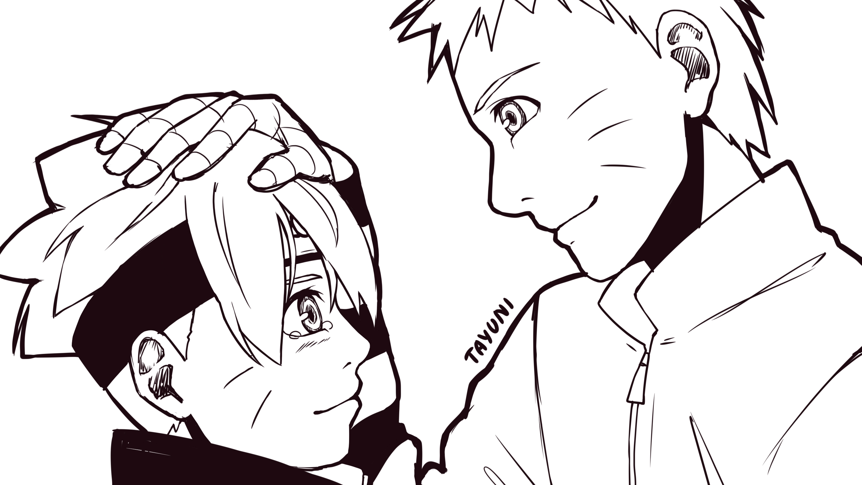 naruto and boruto Coloring Page - Anime Coloring Pages