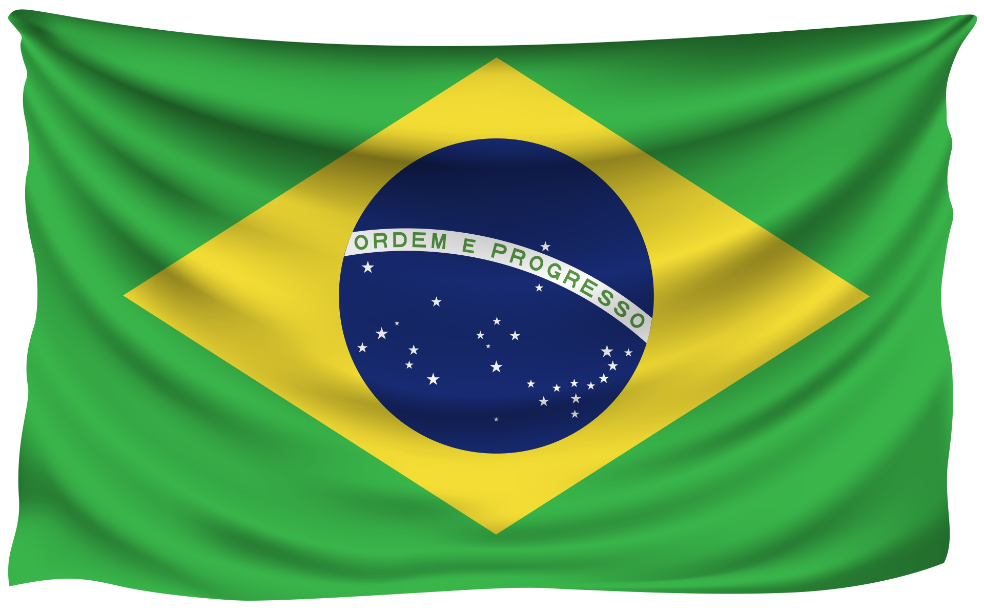 brazil flag waving png