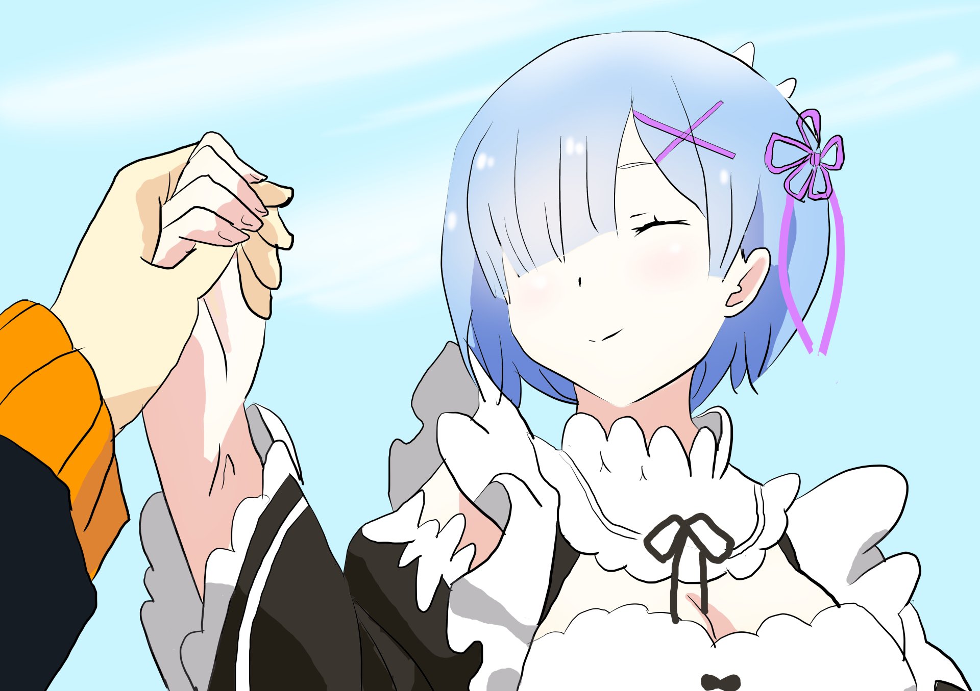 Download Rem (Re:ZERO) Anime Re:Zero - Starting Life In Another World 4k Ultra HD Wallpaper by nassim
